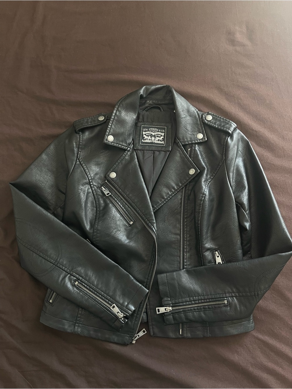Levi’s Black Women's Faux Leather Moto Jacket